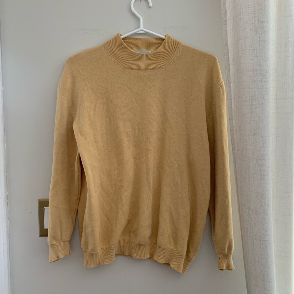 Yellow mock neck Sweater
